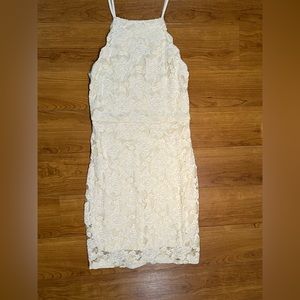 Kimchi Blue White Lace Body Con Dress - Small